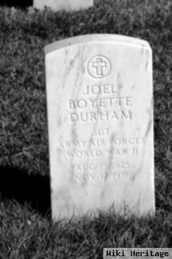 Joel Boyette Durham