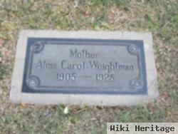 Alma Carol Morgan Weightman