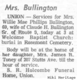 Willie Mae Bullington