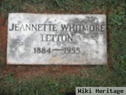 Jeannette Whitmore Letton