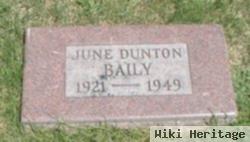 June Elaine Dunton Baily