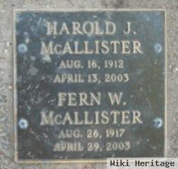 Harold J Mcallister