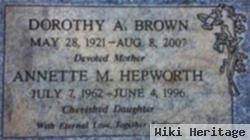 Annette Marie Brown Hepworth