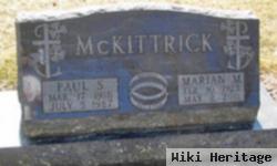 Tsgt Paul S. Mckittrick