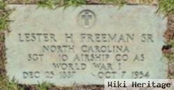 Lester H Freeman, Sr