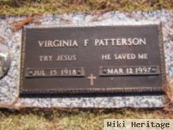 Virginia F Patterson