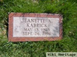 Jeanette A Kabrick