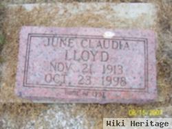 June Claudia Lloyd