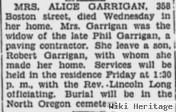 Alice M Navarre Garrigan