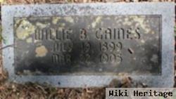 Willie B Gaines