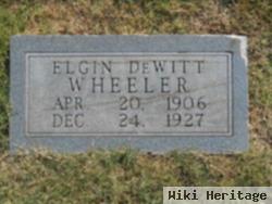 Elgin Dewitt Wheeler