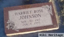 Harriet Rose Pealer Johnson