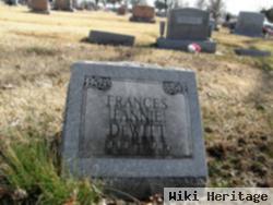 Frances Josephine "fannie" Laxson Dewitt