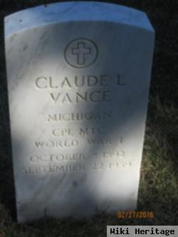 Claude L Vance