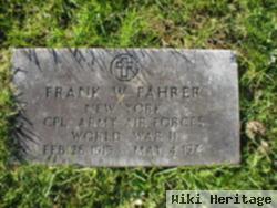 Frank W Fahrer