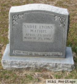 Sadie Lyons Mathis