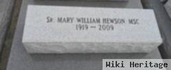 Sr Mary William Hewson