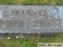 Alice May Finch Hayne