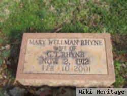 Mary Wellman Rhyne