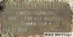 Sgt Harry Lee Merrill