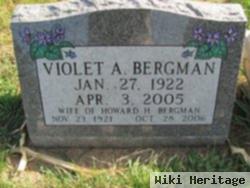 Violet A Westly Bergman