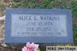 Alice L Watkins