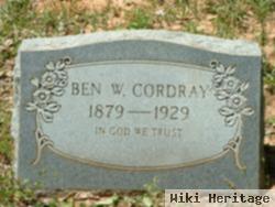 Ben W Cordray