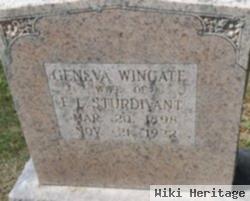 Geneva Wingate Sturdivant