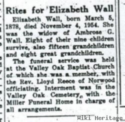 Elizabeth Phelps Wall