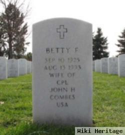 Betty F Combes