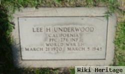 Pfc Lee H Underwood