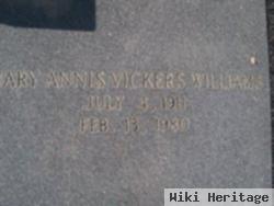 Mary Annis Vickers Williams