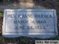 Rev Roane Riddick