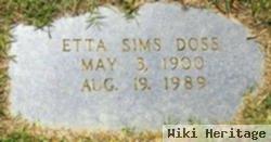 Etta Sims Doss