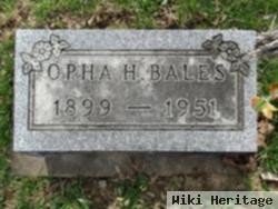 Opha H Bales