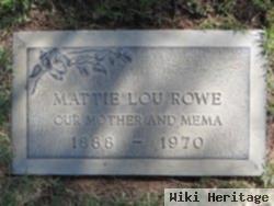 Mattie Lou Rowe