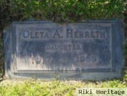 Oleta Alberta Hickman Herreth