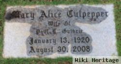 Mary Alice Culpepper Guthrie