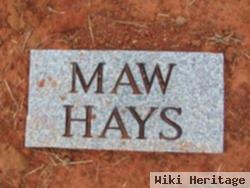 Bertie V. "maw" Hays