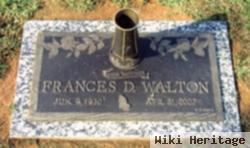 Frances D Walton