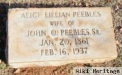 Alice Lillian Peebles