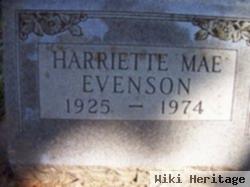 Harriette Mae Evenson