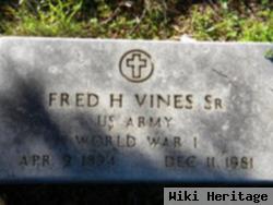 Fred Horace Vines, Sr