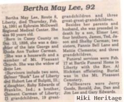 Bertha May Carman Lee