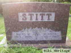 Ralph W Stitt