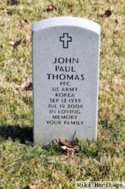 Pfc John Paul Thomas