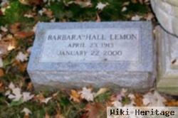 Barbara Hall Lemon