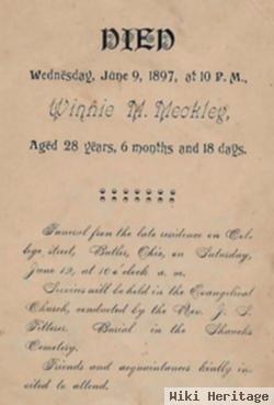 Winnie Mae Miller Meckley