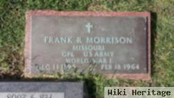 Frank R Morrison