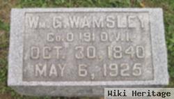 Pvt William G Wamsley